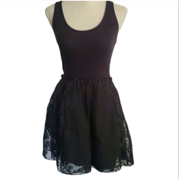 Betsey Johnson Vintage Black Ribbed Dress - Picture 1 of 9